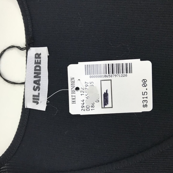 Jil Sander Womens Tank Top Black Cotton - Picture 3 of 7